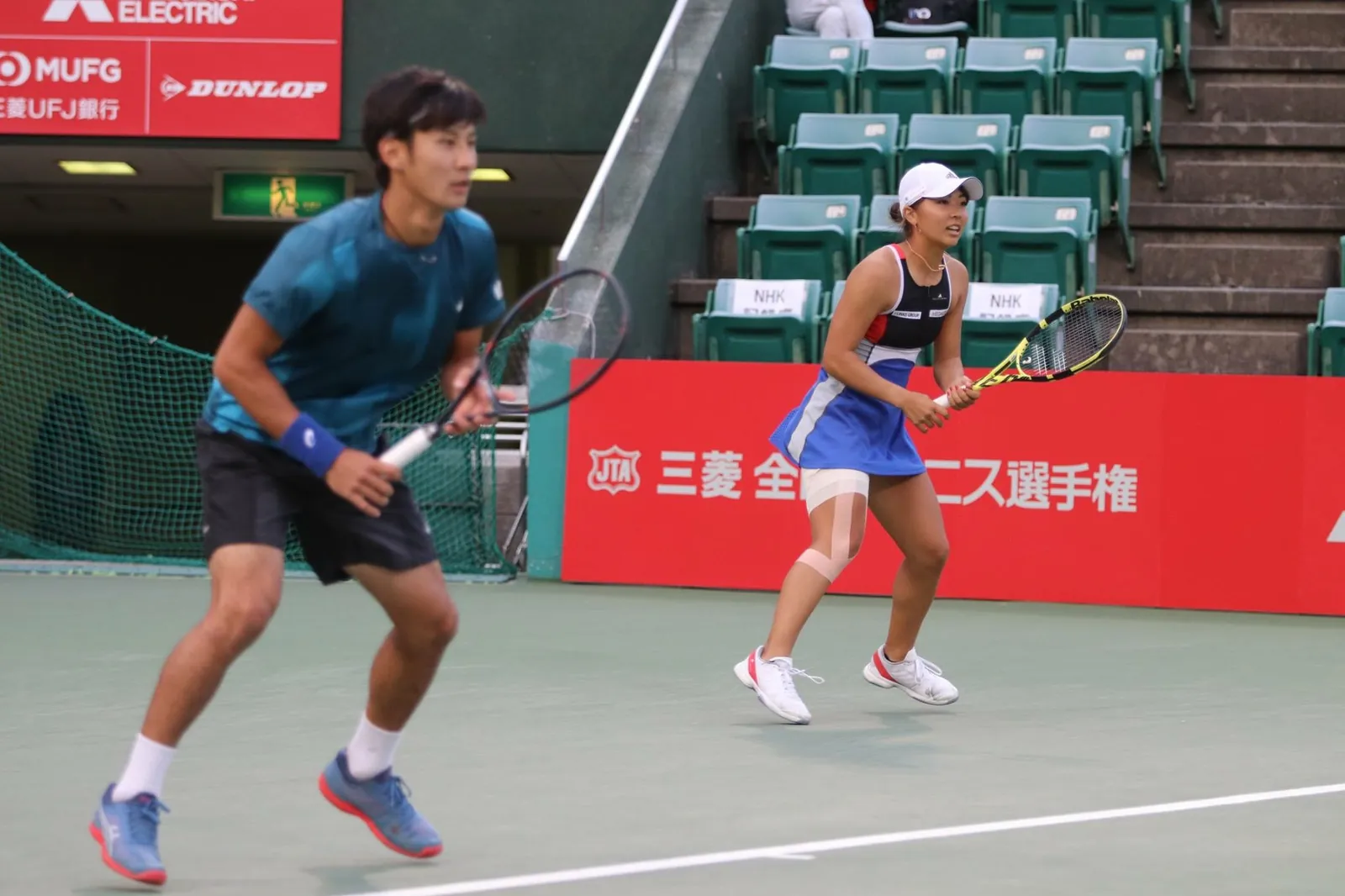 全日本テニス選手権での様子